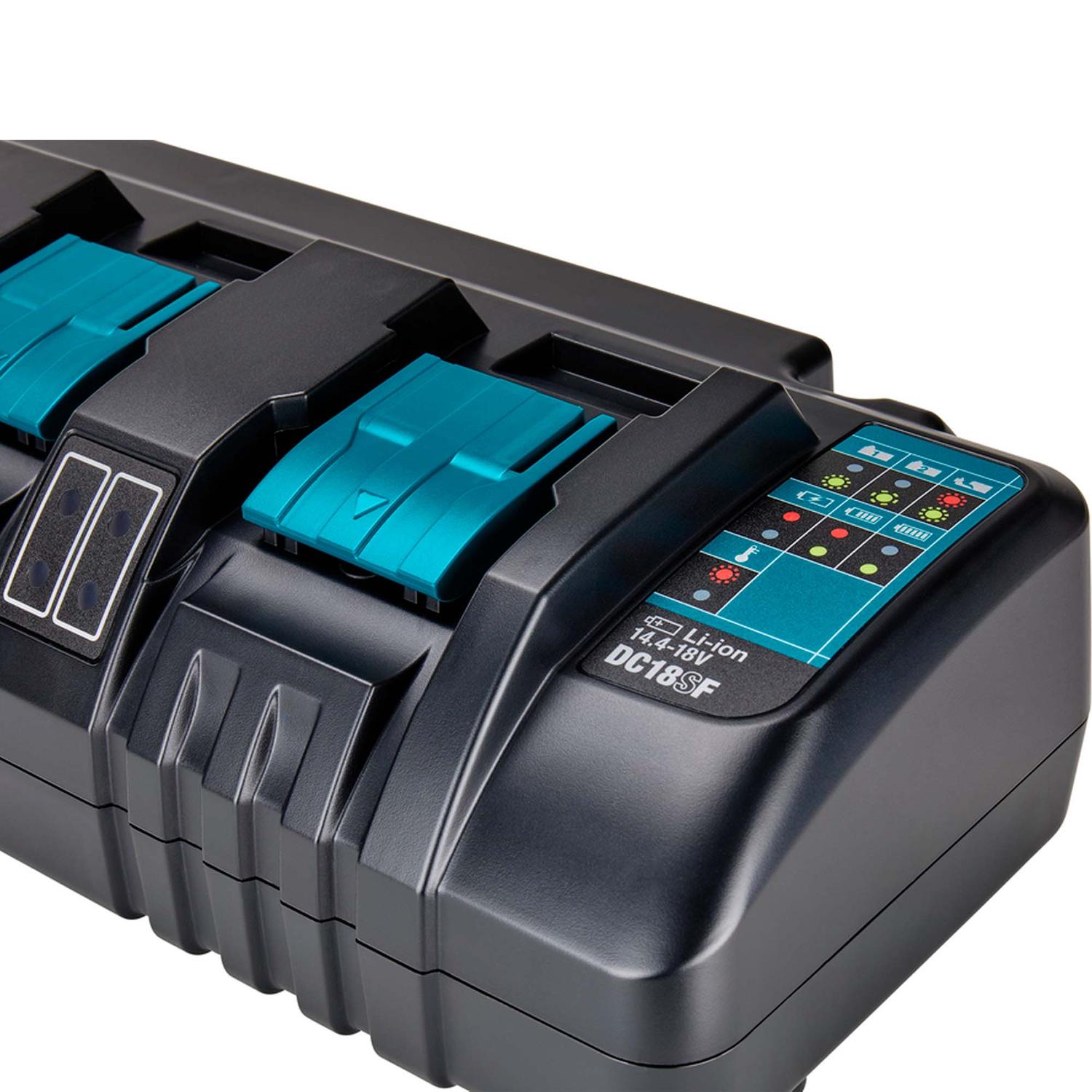 Cargador de baterías Cuádruple 18 V LXT (DC18SF) - Makita - Herram.cl