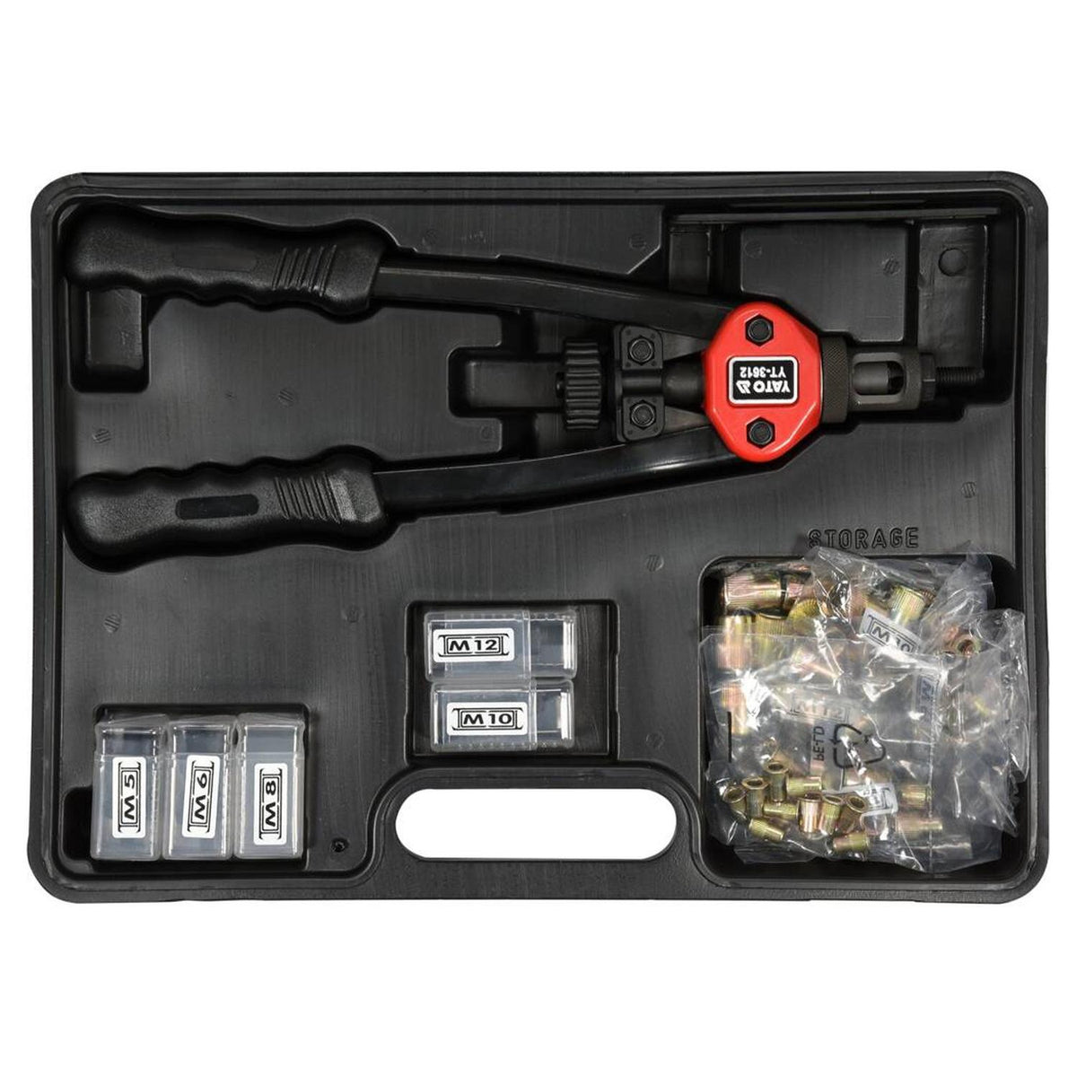 Remachadora de Tuercas Remachables Yato YT-3612 M5-M12 - Herram.cl