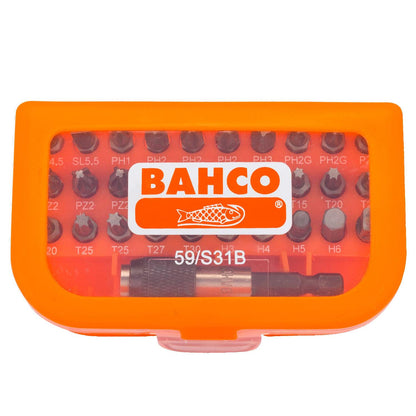 Juego De Puntas Atornillar 1/4'’ 31 Pzas - Bahco - Herram.cl