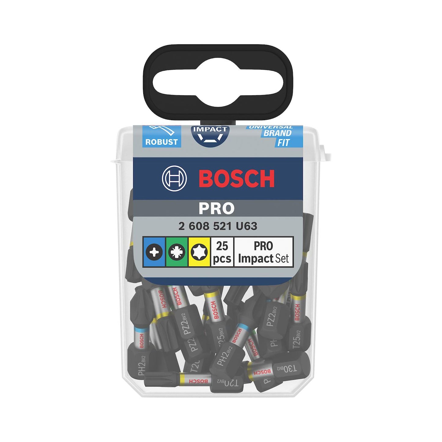 Juego Puntas PRO Impact (PH/PZ/T)x25mm / 25 Pzas - Bosch - Herram.cl