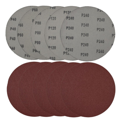 Plato Con Velcro 7'' (180mm) + 5 Lijas - Uyustools - Herram.cl