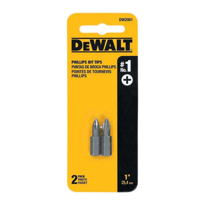 Punta de atornillar PH1x1'' (25,4mm) 2 Pzas - DeWALT - Herram.cl