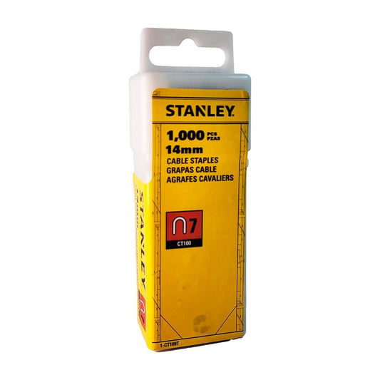 Grapa Stanley Para Cable Tipo 7, 9/16'' (14mm) 1000 Unidades - Herram.cl