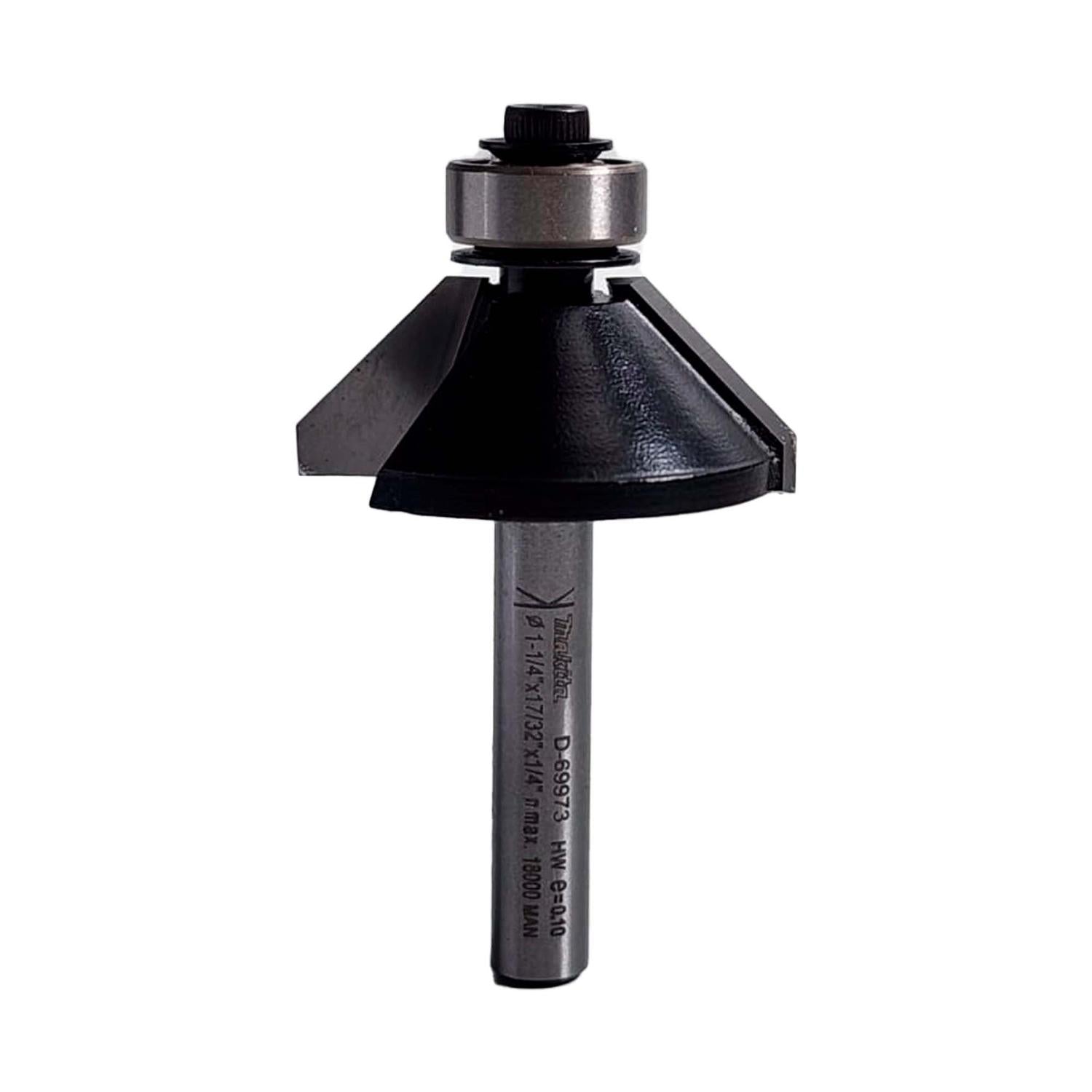 Fresa Biselar C/Rod. 45°x1 - 1/4''x17/32'' Toma 1/4'' - Makita - Herram.cl