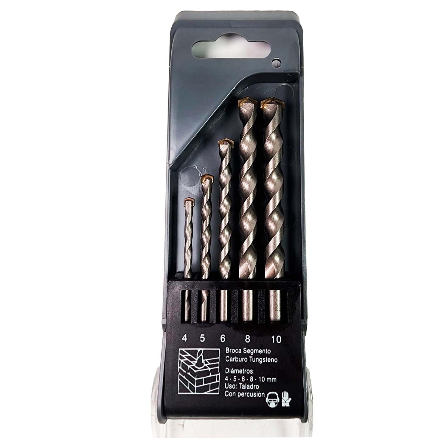 Set de Brocas Para Concreto (4 - 10mm) 6 Pzas - Nexxo - Herram.cl