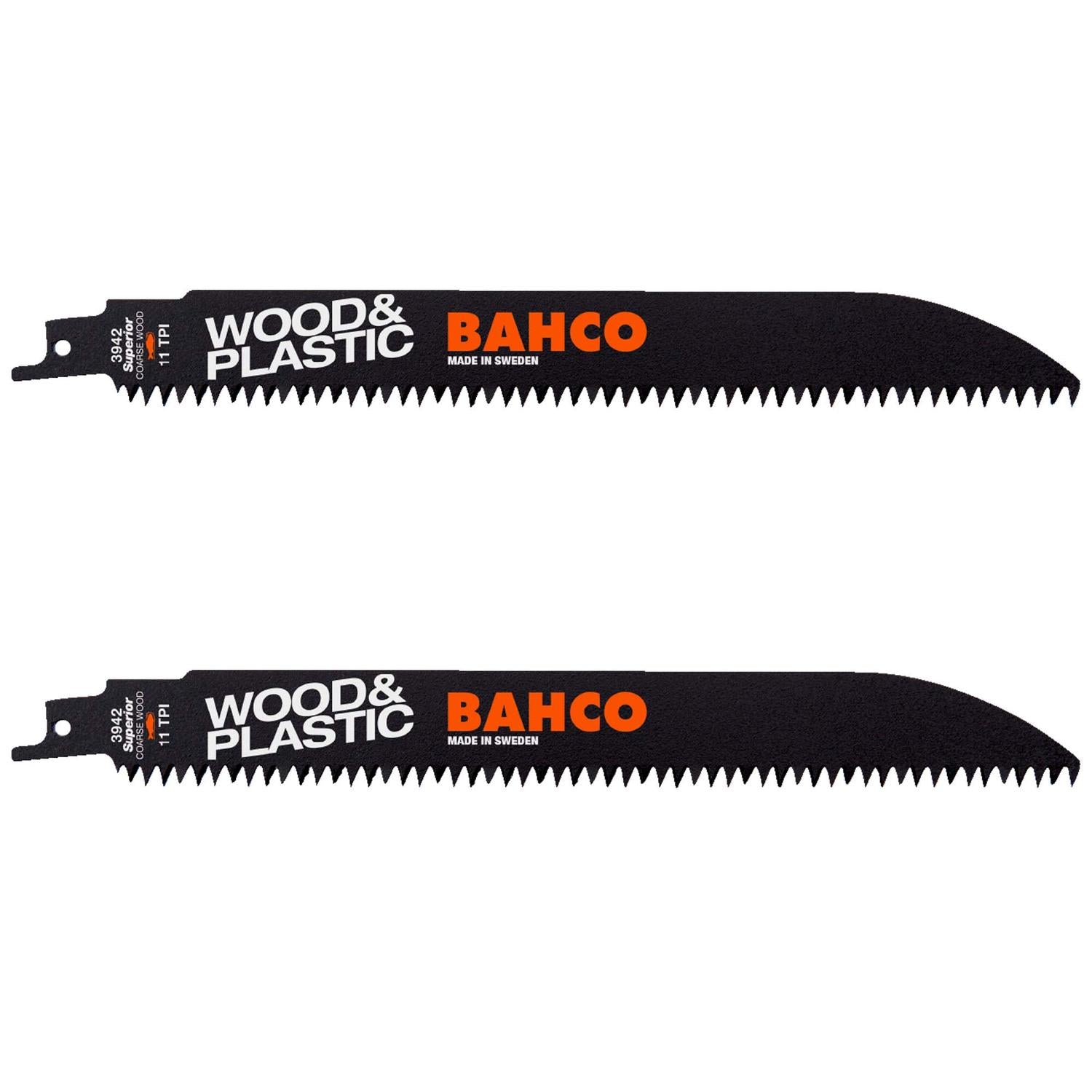 Pack 2 Hojas Sierra Sable HCS Madera y Plásticos 228mm - Bahco - Herram.cl