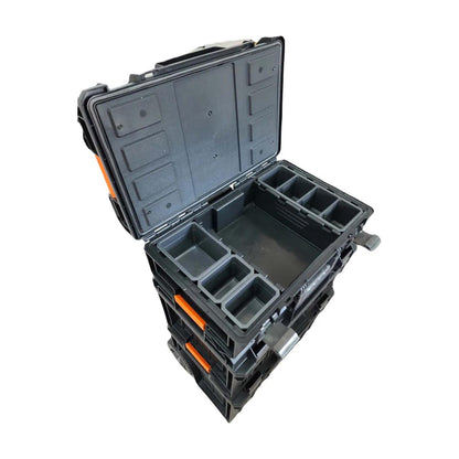 Caja Organizadora Apilable 3 - 1 Con Ruedas - Bahco - Herram.cl