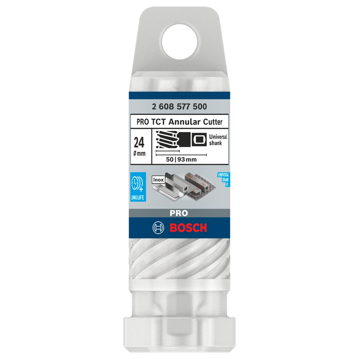 Broca Anular Bosch PRO TCT 24x50mm Carburo Tungsteno Weldon - Herram.cl