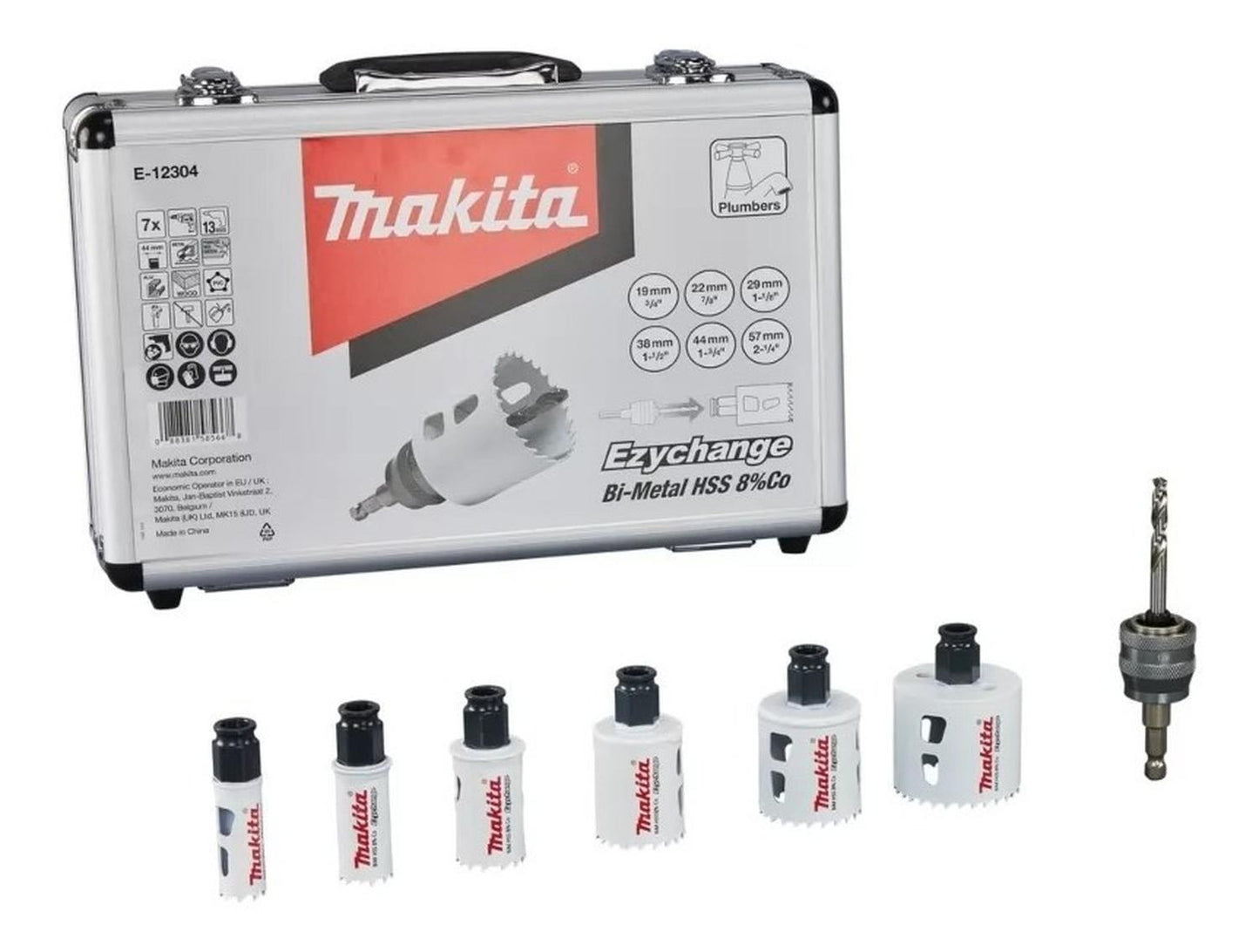 Set Sierras Copa Ezychange Bi - metal HSS 8% Co 7 Pzas - Makita - Herram.cl