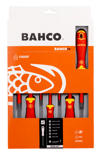 Set Destornilladores Aislados BahcoFit 1.000 V 7 Pzas - Bahco - Herram.cl