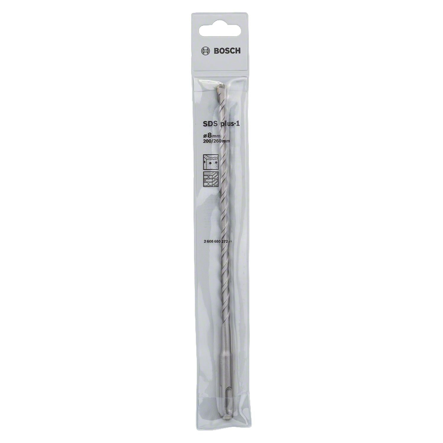 Broca SDS - Plus - 1 - 2 aristas - 8x200x260mm - Bosch - Herram.cl