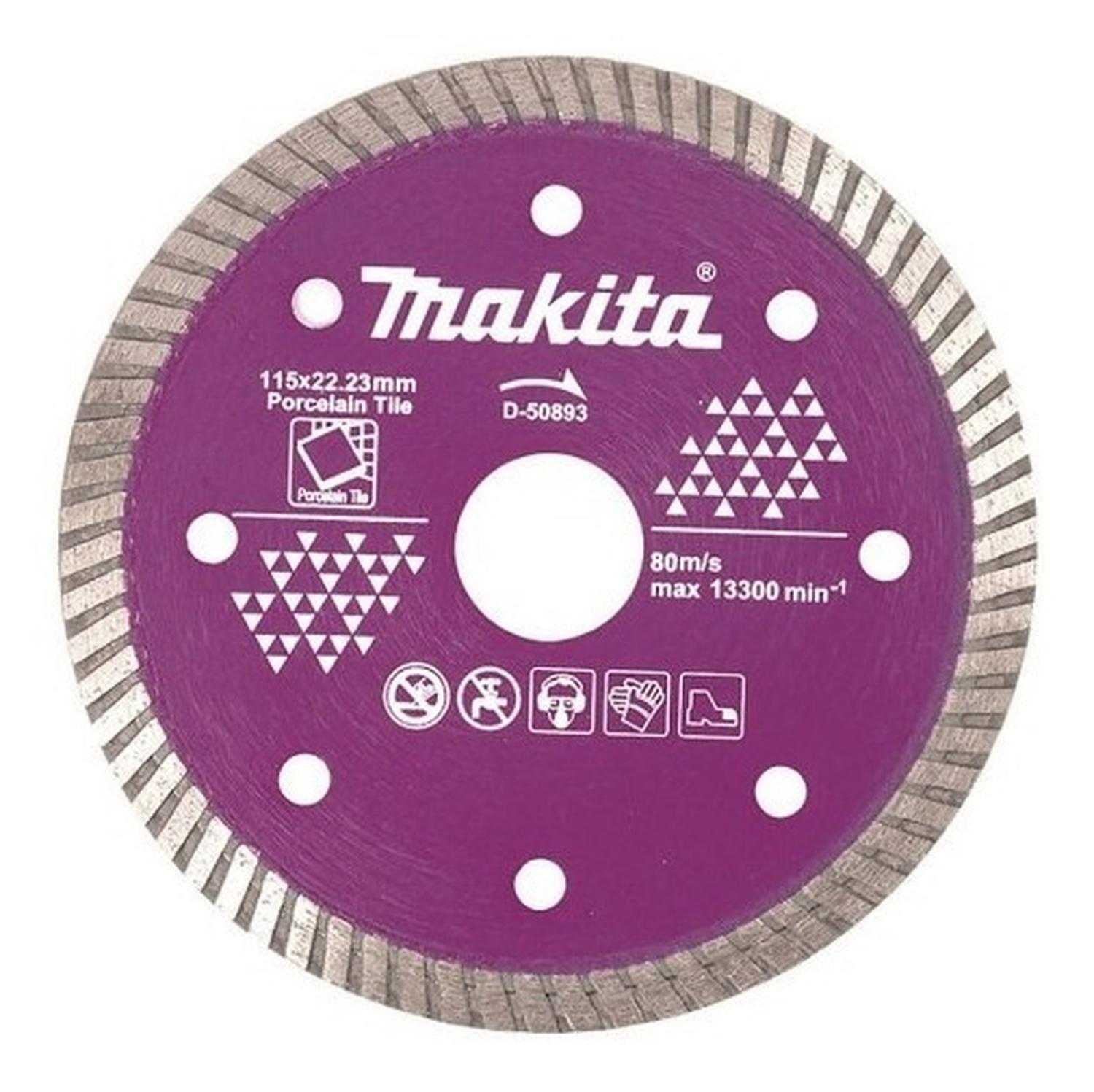 Disco Diamantado Turbo Seg. Makita 115mm (4 1/2 )porcelanato - Herram.cl
