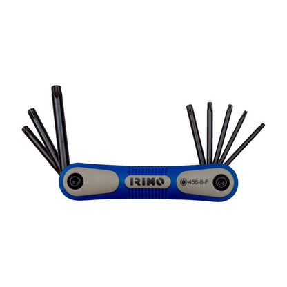 Juego de llaves acodadas pavonadas con punta Torx Inviolables 9 Pzas - Iirmo - Herram.cl
