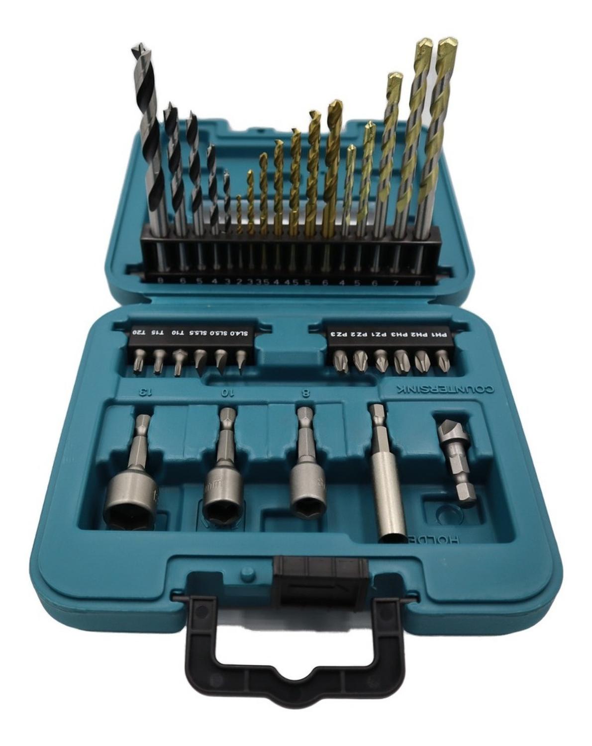 Set 34 Piezas Brocas Y Puntas Makita B - 68498 - Herram.cl