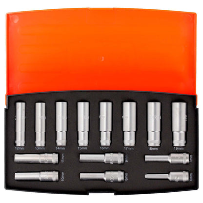 Juego de Dados Largos 3/8'' 14 Pzas - Bahco - Herram.cl