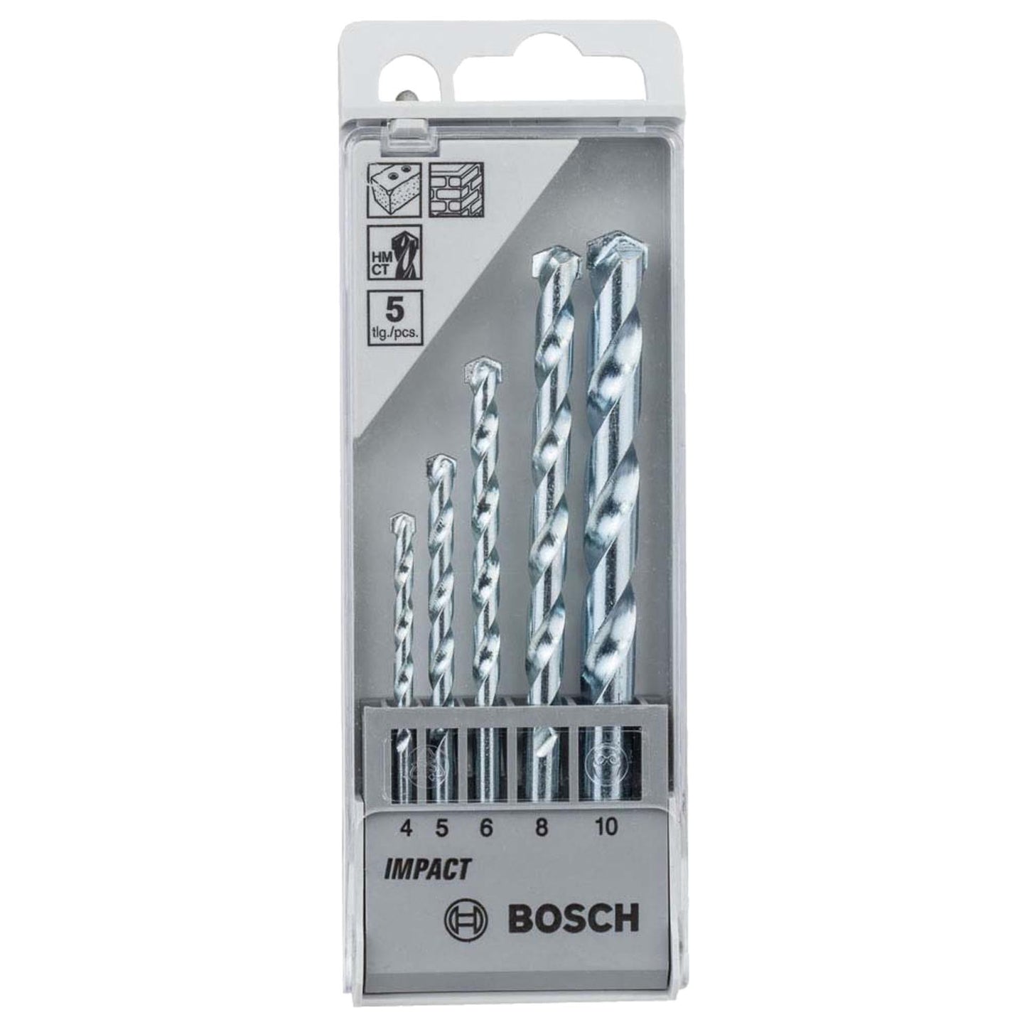 Set Brocas Para Concreto CYL - 1 (4, 5, 6, 8, 10mm) 5 Pzas. - Bosch - Herram.cl