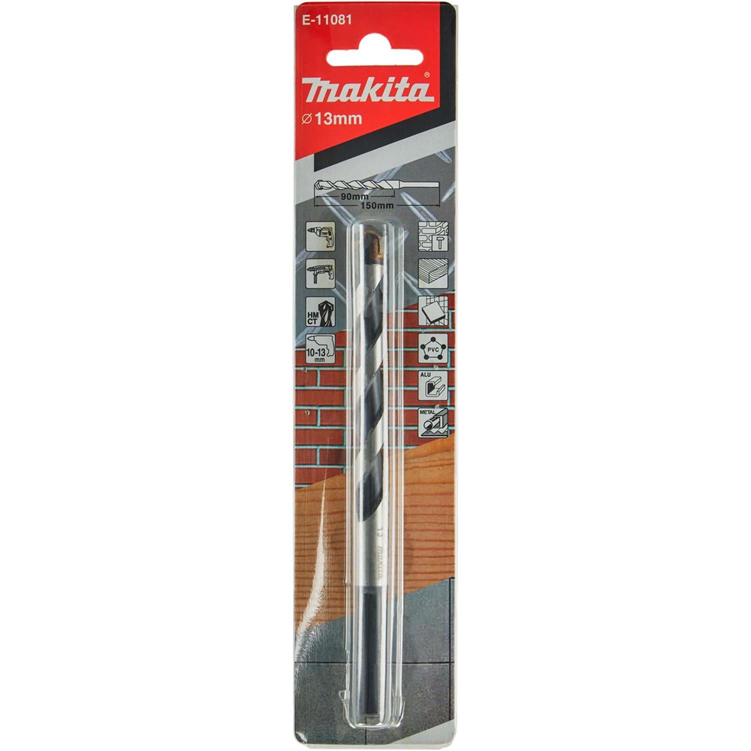 Broca Multimaterial TCT 13x150mm - Makita - Herram.cl