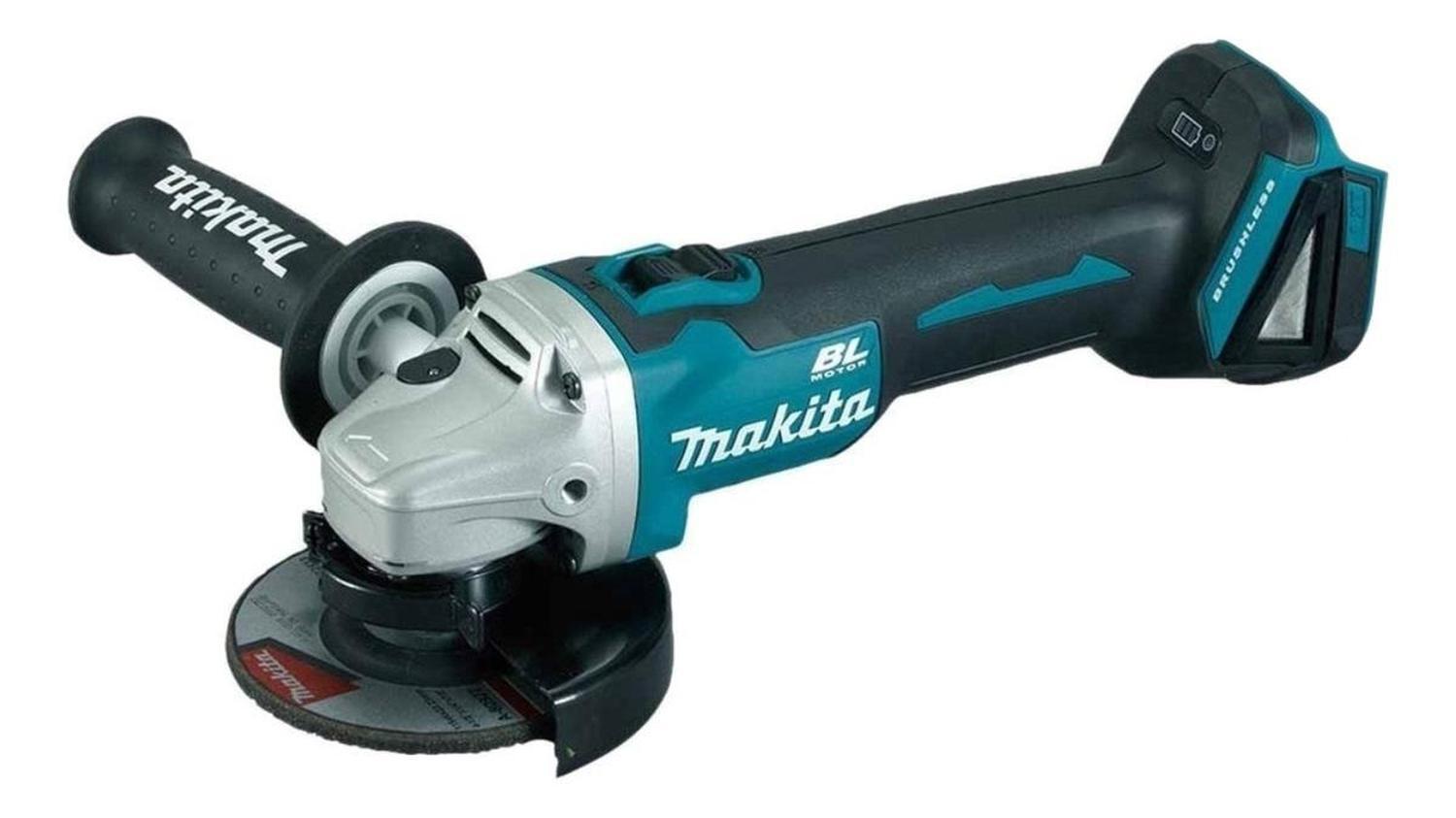 Pack Esmeril Inalámbrico 18V 4 1/2'' + 4 Bat. 3 Ah+Cargador Dob+Discos - Herram.cl