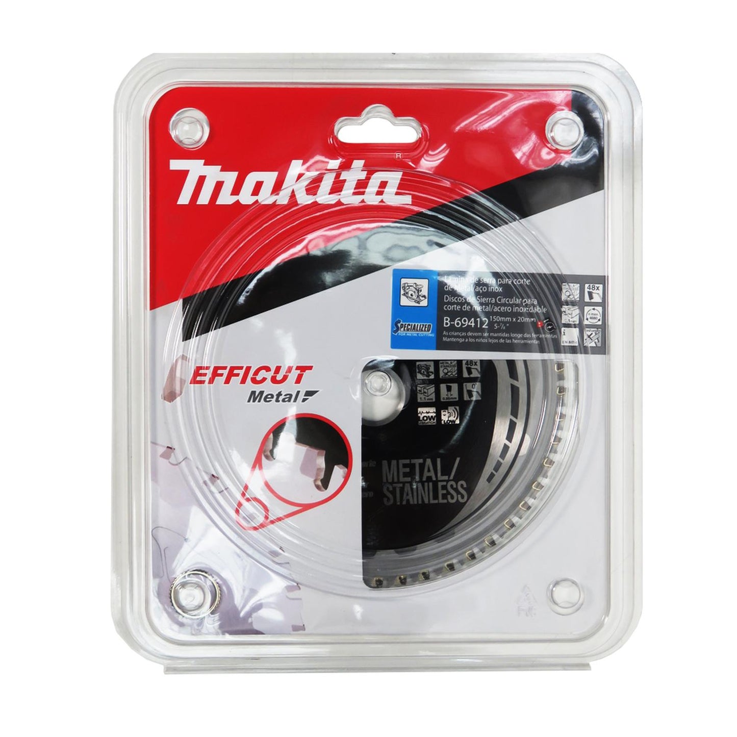 Disco Sierra Efficut Metal/Inox 150x1,1x20mm 48 D - Makita - Herram.cl
