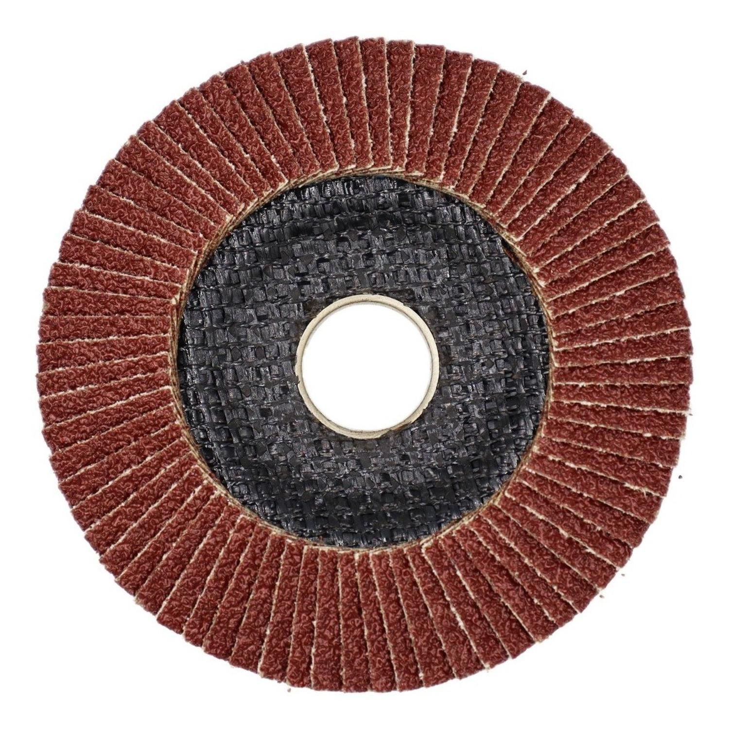 10 Discos Flap Metal 115mm (4 - 1/2) G40 Curvo Makta D - 63432 - Herram.cl