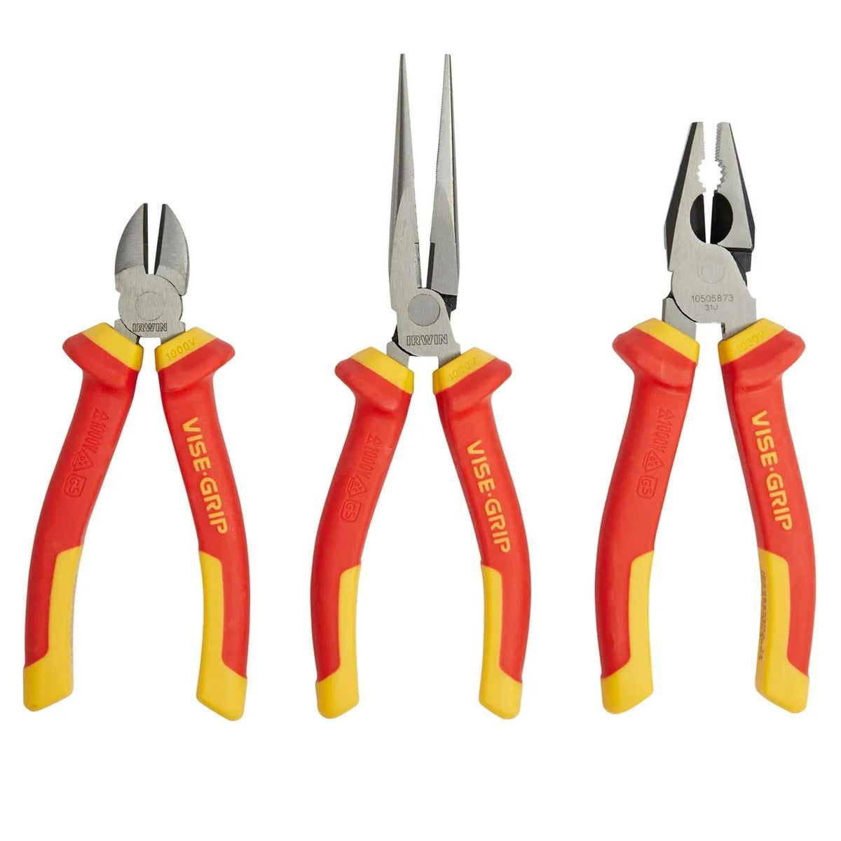 Juego Alicates Aislados Irwin 3 Pzs 1000V Profesional - Herram.cl