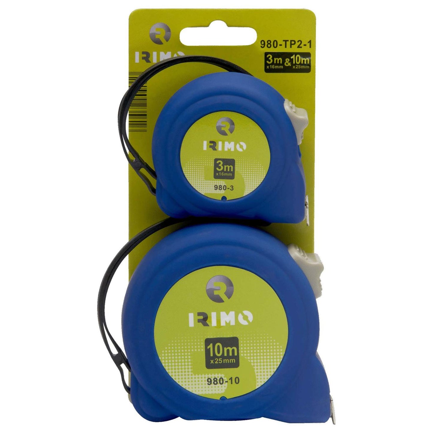 Juego Huinchas de Medir 3m y 10m / 980 - TP2 - 1 - Irimo - Herram.cl