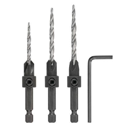 Juego De Brocas Avellanadoras  6, 8, 10 - 3 Pzas - DeWALT - Herram.cl