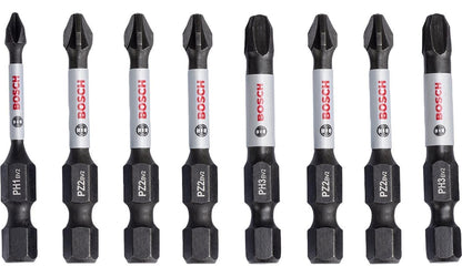 8 Puntas Impact Control PH1, PH2, PH3, PZ2, PZ3x50mm - Bosch - Herram.cl