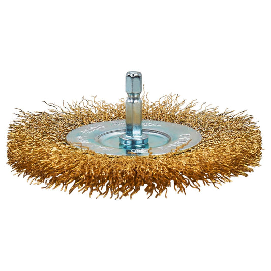 Grata Circular Latón Ondulado 100mm (4'') Toma 1/4'' - Makita - Herram.cl