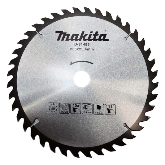 Disco de Sierra Circular 9 - 1/4''x1'' 40 D Madera - Makita - Herram.cl