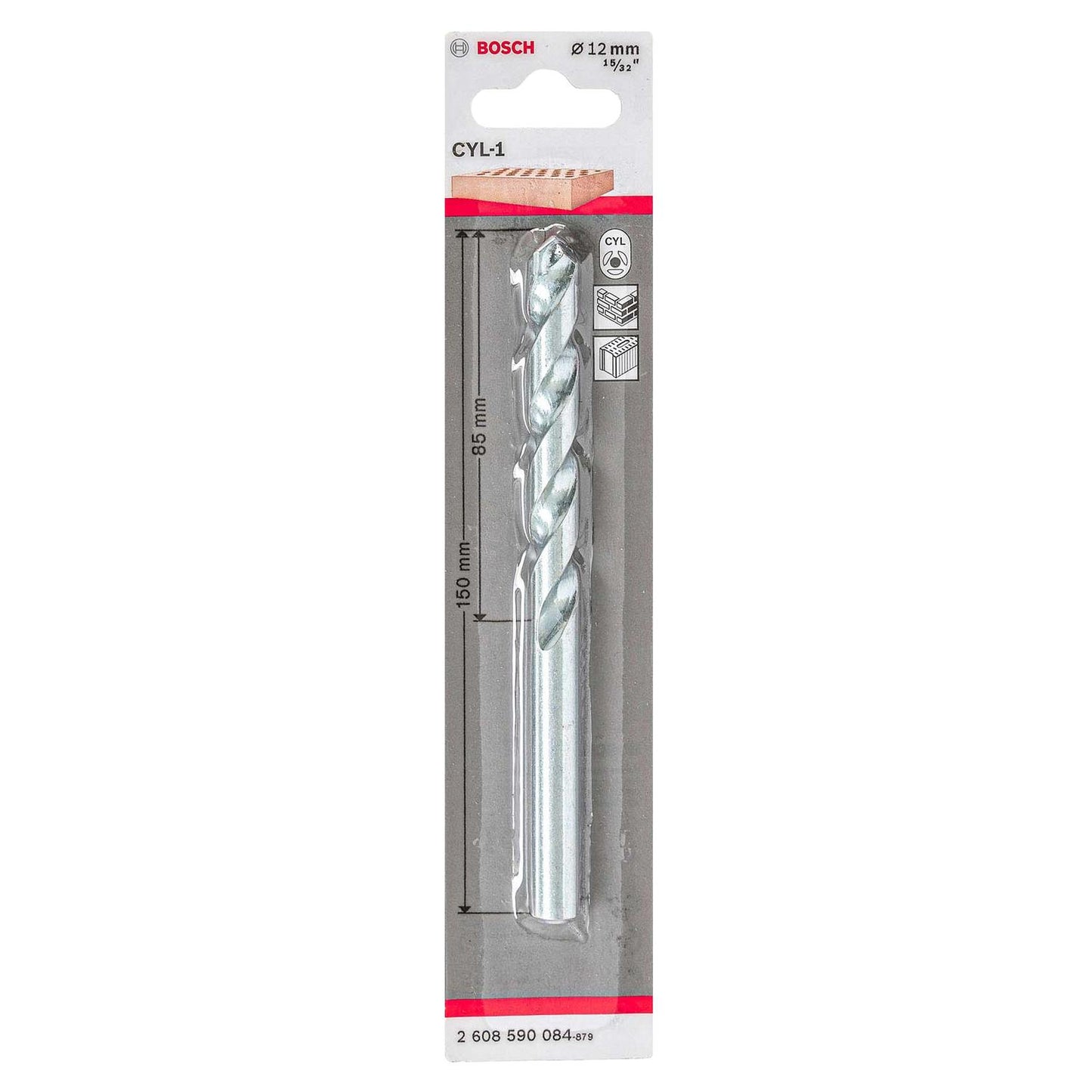 Broca par concreto CYL - 1 Ø12x85x150mm - Bosch - Herram.cl