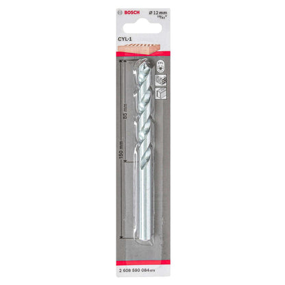 Broca par concreto CYL - 1 Ø12x85x150mm - Bosch - Herram.cl