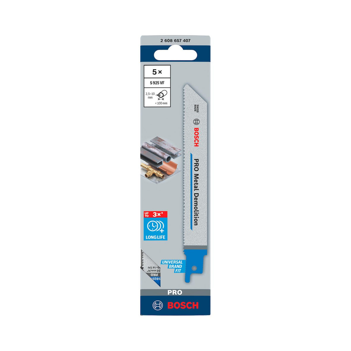 Hoja Sierra Sable Pro Metal 150mm 5 Pzas - Bosch - Herram.cl