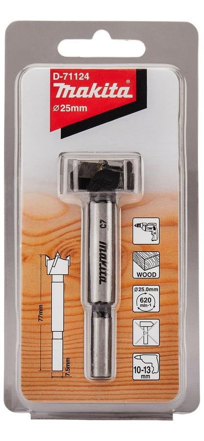 Broca Bisagra 25x77mm (Forstner) - Makita - Herram.cl