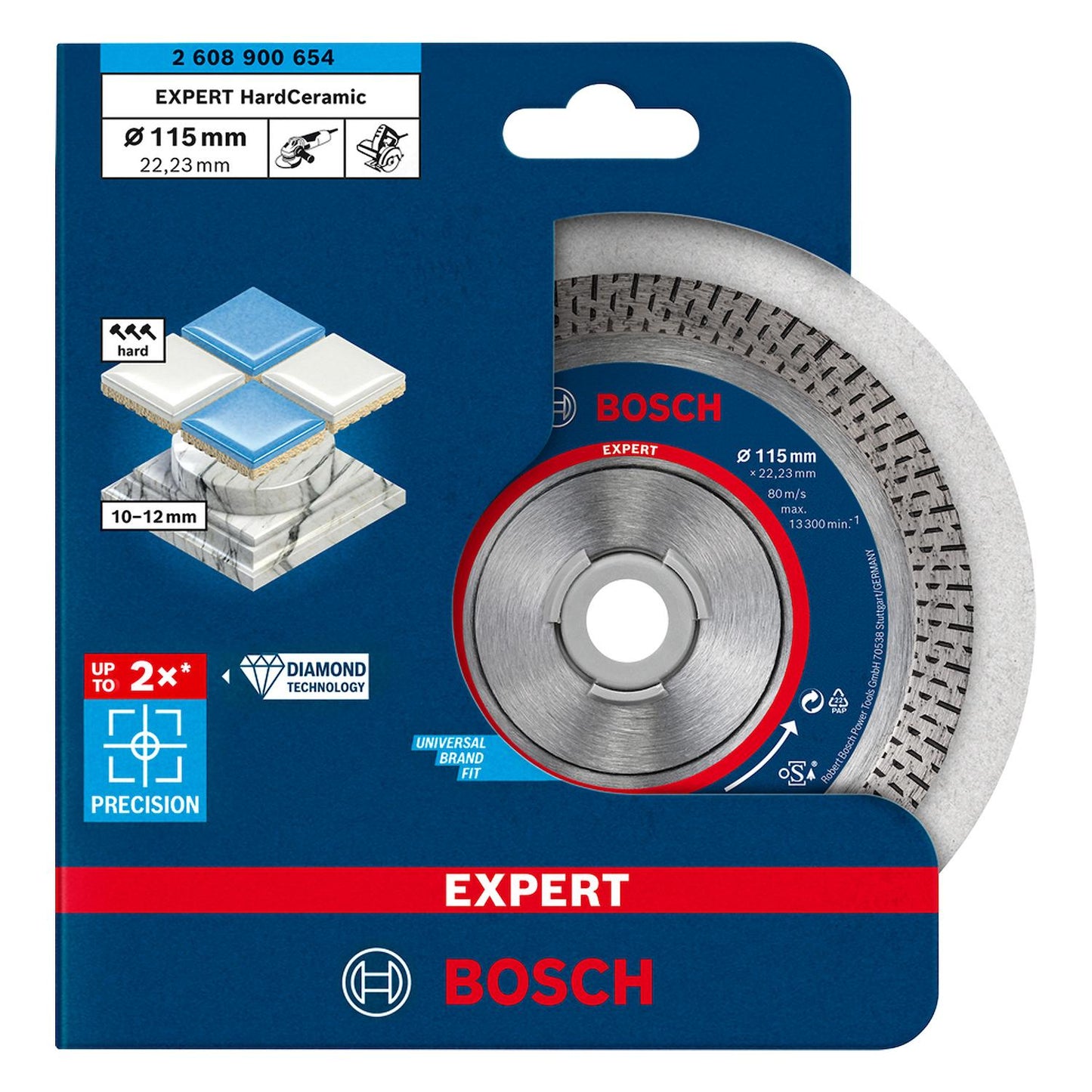 Disco Diamantado Hard Ceramic 4 - 1/2'' Porcelanato - Bosch - Herram.cl