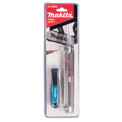 Set de lima redonda 4.8mm (3/16'') con guía y mango - Makita - Herram.cl