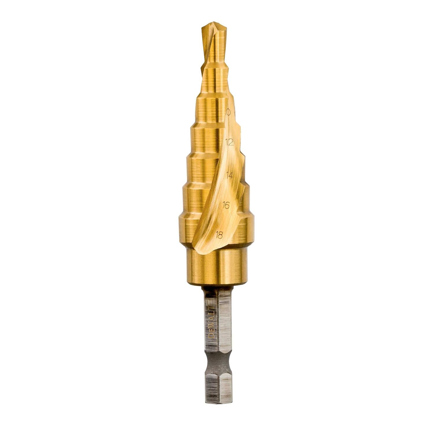 Broca Escalonada EXTREME 8 - 18mm - Hex 1/4'' - DeWALT - Herram.cl