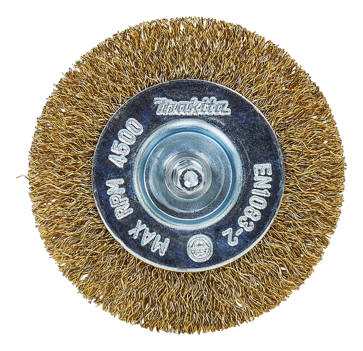 Grata Circular Latón Ondulado 75mm (3'') Toma 1/4'' - Makita - Herram.cl