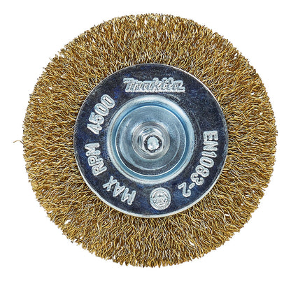 Grata Circular Latón Ondulado 75mm (3'') Toma 1/4'' - Makita - Herram.cl