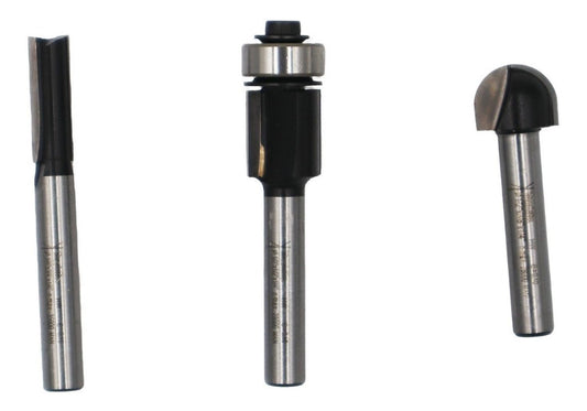 Set 3 Fresas Madera Toma 1/4 Makita D - 70465 - Herram.cl