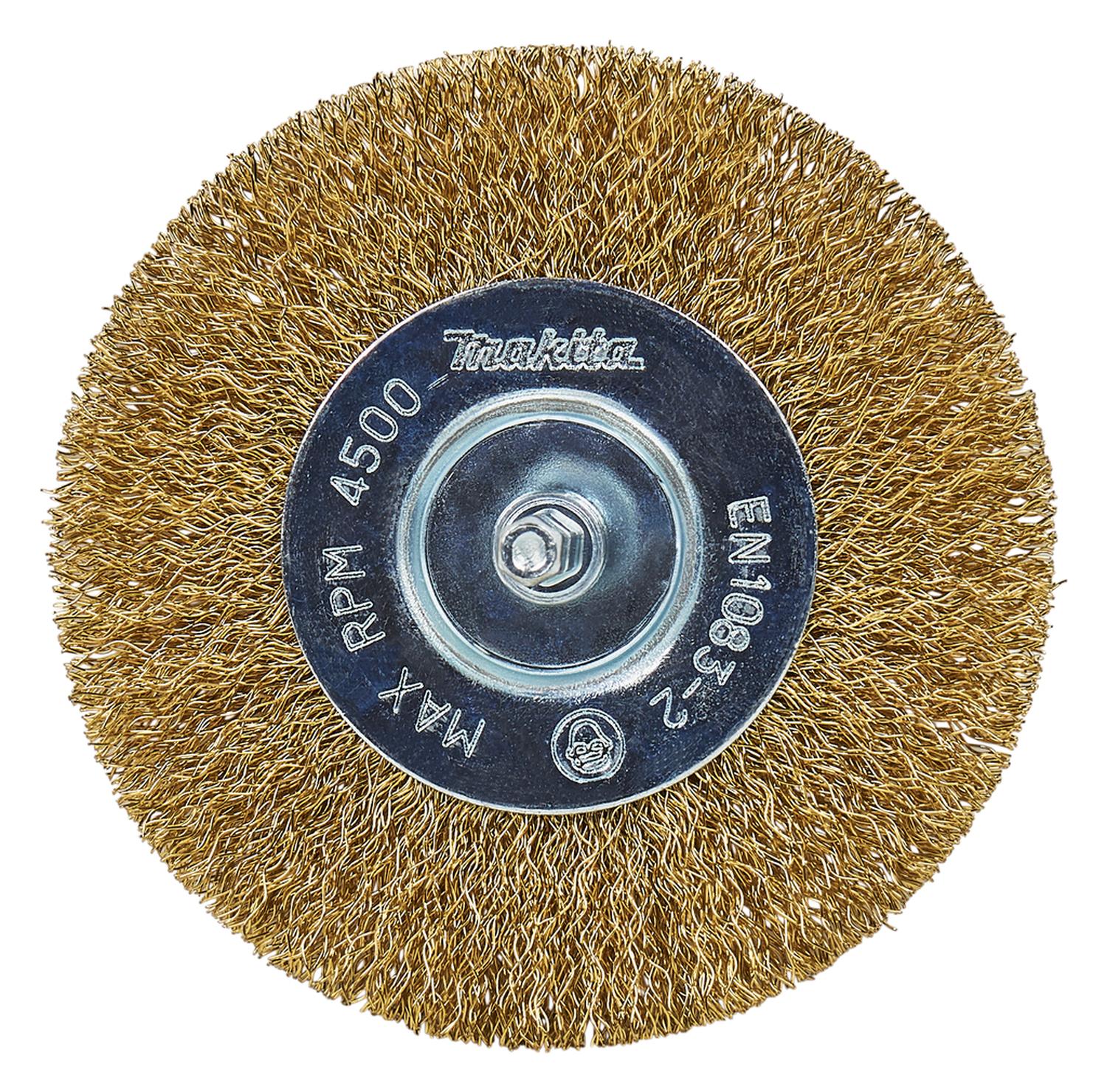 Grata Circular Latón Ondulado 100mm (4'') Toma 1/4'' - Makita - Herram.cl