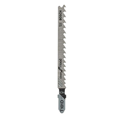 Hoja Caladora Bosch T101D Clean for Wood Madera Recta 5 Pzs - Herram.cl