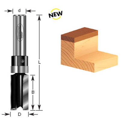 Fresa Recta C/Rod. 1/2''x1 - 1/4'' Toma 1/4'' - Timberline - Herram.cl