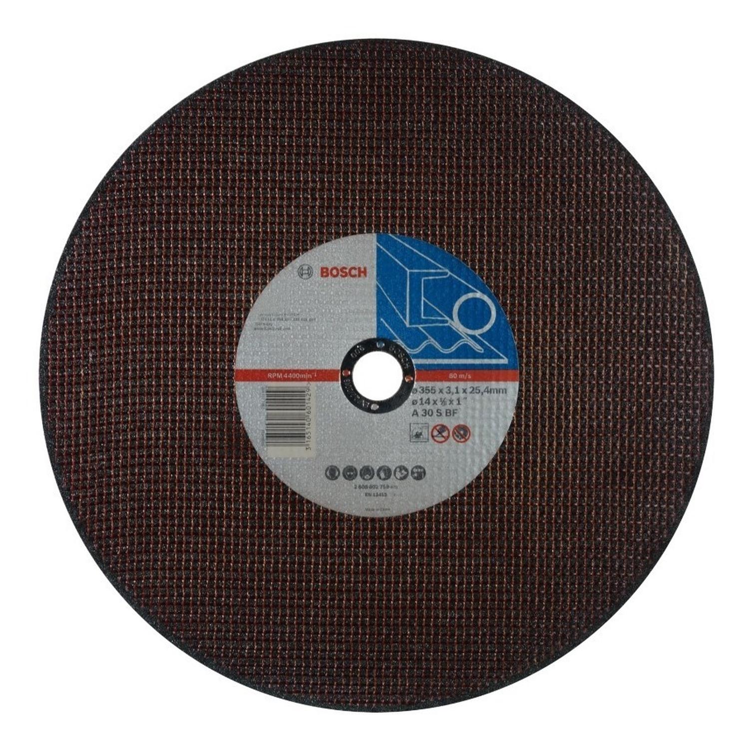 Disco De Corte Recto 14''x1''x3,1mm Espesor - Bosch - Herram.cl