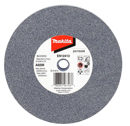 Piedra Para Esmeril de Banco 6''x5/8''x1/2'' A60MV - Makita - Herram.cl