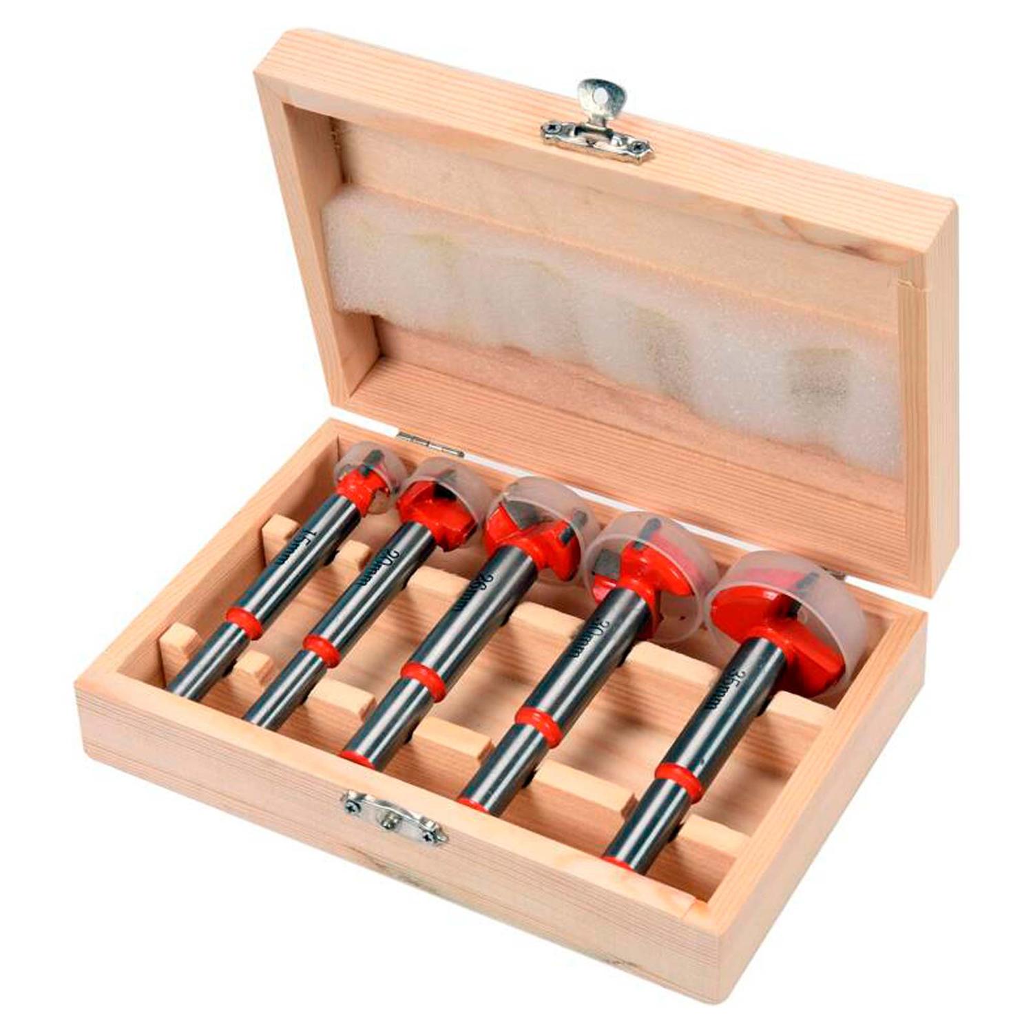Set Brocas Forstner o Bisagra 15 - 35mm 5 Pzas - Yato - Herram.cl