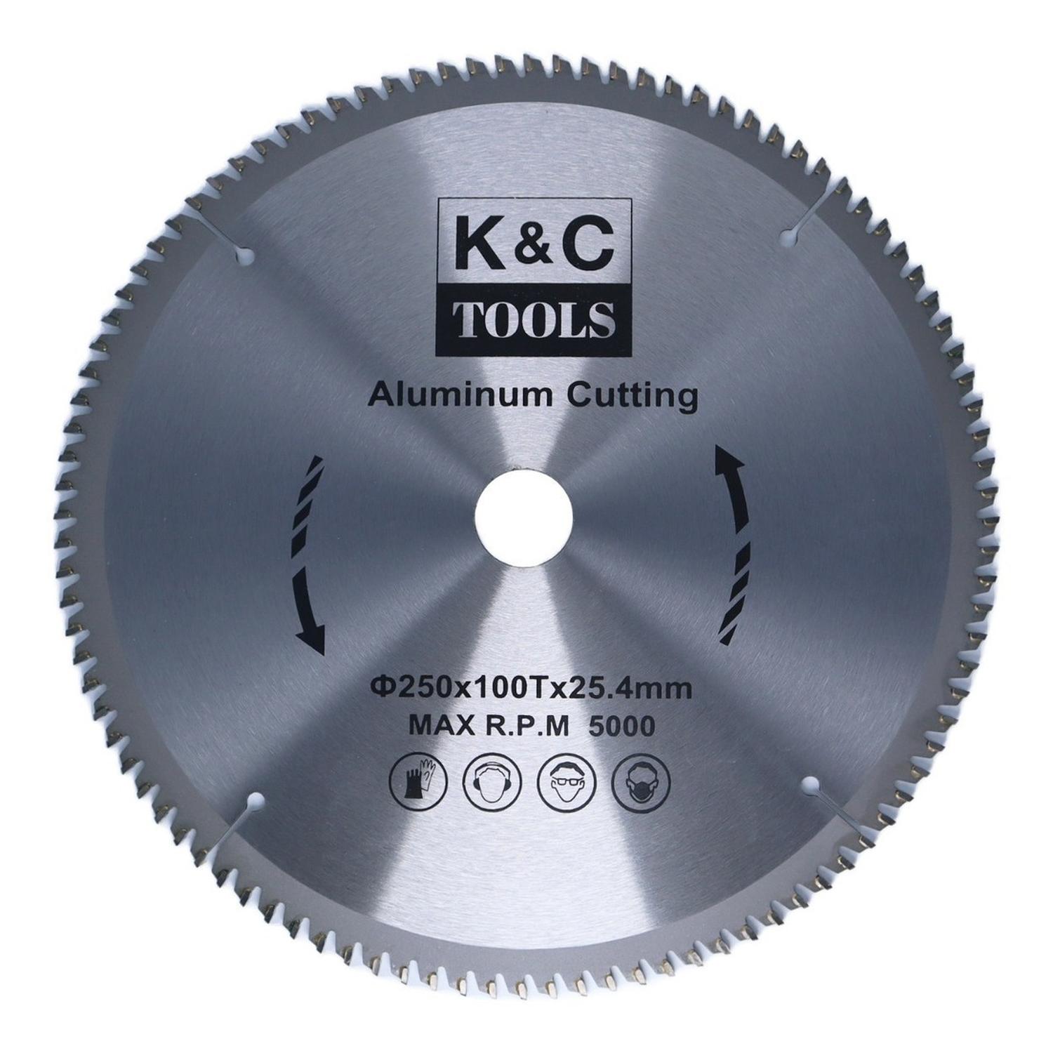 Disco Sierra Circular Para Aluminio 250mm (10'') 100 D - K&C - Herram.cl