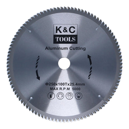 Disco Sierra Circular Para Aluminio 250mm (10'') 100 D - K&C - Herram.cl