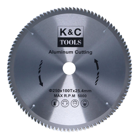 Disco Sierra Circular Para Aluminio 250mm (10'') 100 D - K&C - Herram.cl