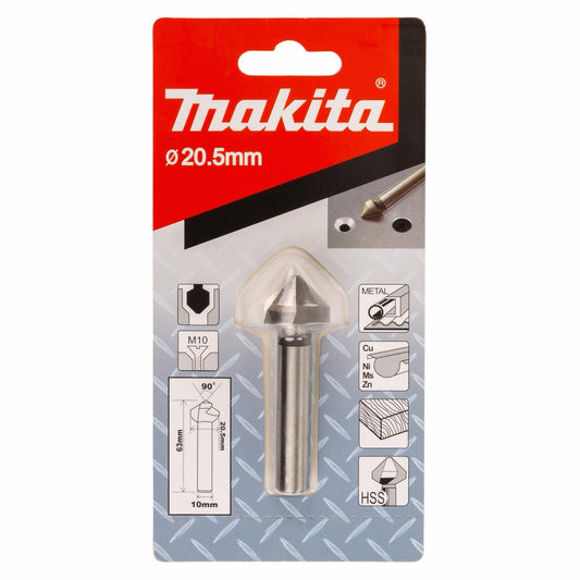 Broca Avellanadora 90° HSS 20.5x63mm Metal - Makita - Herram.cl